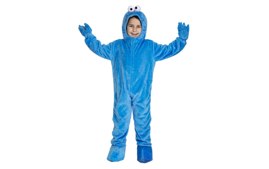 Sesamstrasse - Kostüm für Kinder - Krümmelmonster - Größe 98/104