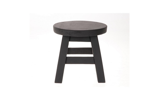 Hocker Holz Schwarz