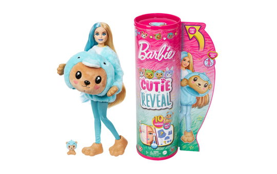 Barbie - Cutie Reveal - Tierkostüm-Reihe - Teddy Delfin  