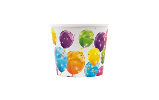 Procos Popcorneimer Mit Ballon-Motiv, 2,2 Liter – Bunter Party-Eimer Für Snacks