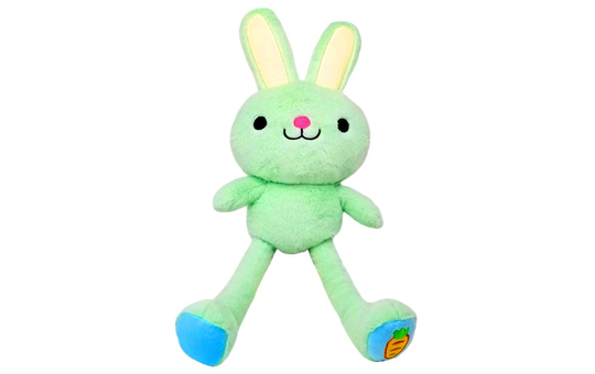 Bauer Stretch Buddies Hase Mint – Plüschtier 28 Cm, Mit Beweglichen Ohren & Beinen
