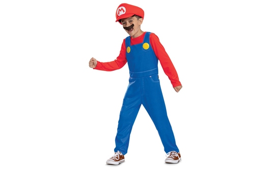 Kostüm - Super Mario für Kinder - ca. 99 - 123 cm 99-123cm