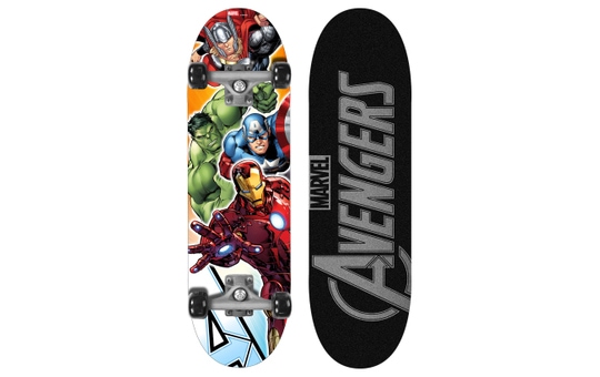 Skateboard Funboard Deck Kinder 55 cm Kunststoff Rutschfest Iron Man Avengers 