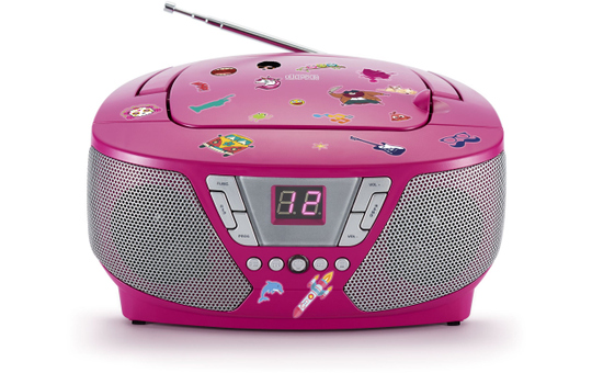 Tragbarer CD-Player pink 