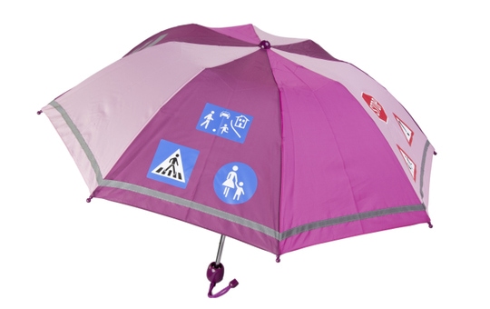 Regenschirm - Verkehrsschilder - violett 