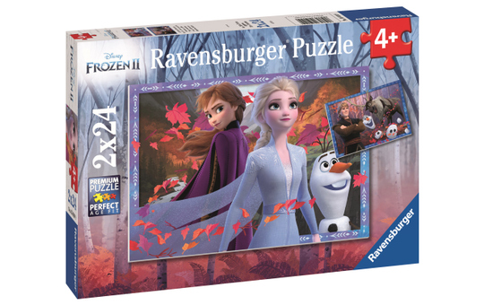Kinderpuzzle - Die Eiskönigin 2 - Frostige Abenteuer - 2 x 24 Teile 