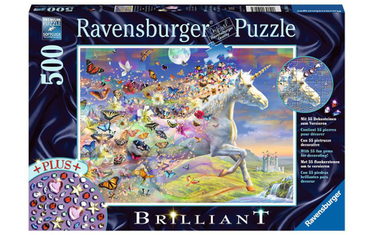 Puzzle - Schmetterlingseinhorn - 500 Teile 