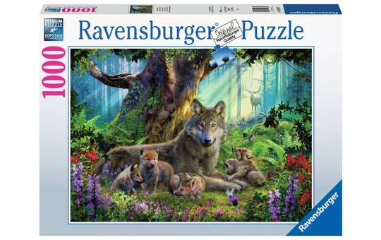 Puzzle - Wölfe im Wald - 1000 Teile 