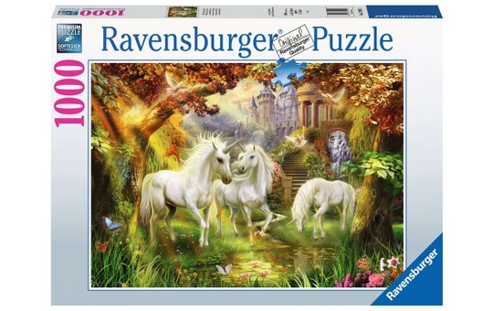 Puzzle - Einhörner im Herbst - 1000 Teile 