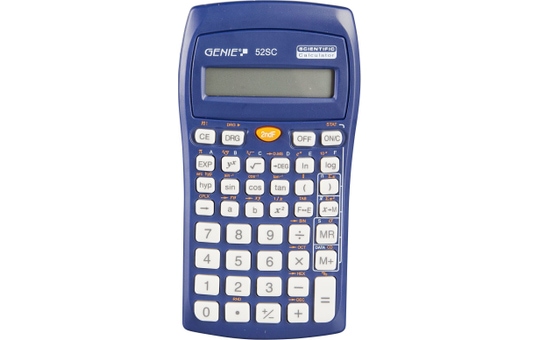 Genie 52SC Taschenrechner 10-stellig mit Hardcover Batteriebetrieb