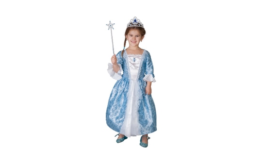 Kostüm - Rankenprinzessin in weiß/blau - für Kinder 