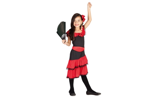 Kostüm Spanierin für Kinder Größe M = 7-10 Jahre