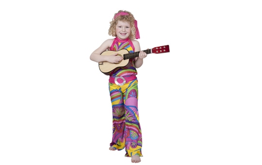 Kinder Kostüm Hippie bunt, 3-teilig 