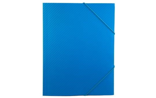 Sammelmappe/ Eckspanner DIN A3 - Carbon Design - Blau 