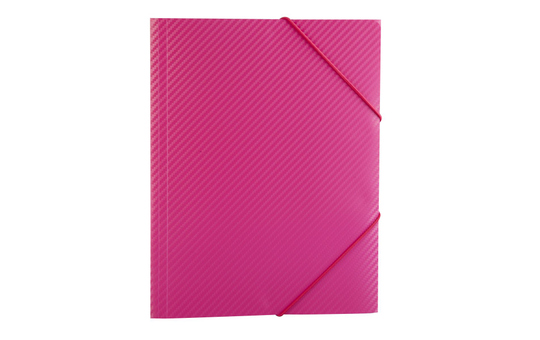 Eckspanner A4 - Carbon Design - Pink 