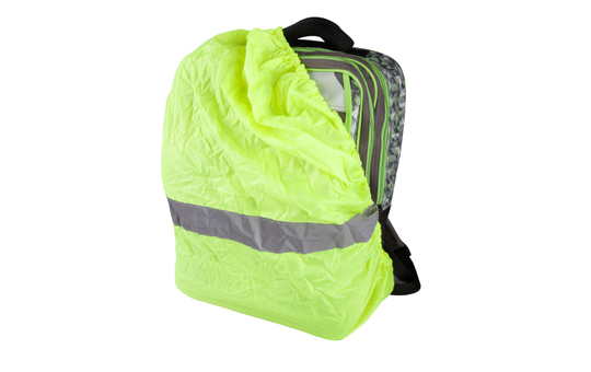 MICA - Regenschutz für Rucksäcke -  mit Tasche und Reflektoren 