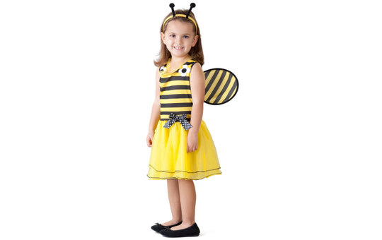 Kostüm - Bienchen - für Kinder - 4-teilig - verschiedene Größen 