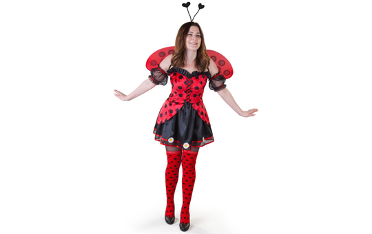 Kostüm - Marienkäfer - für Erwachsene - 4-teilig - verschiedene Größen 