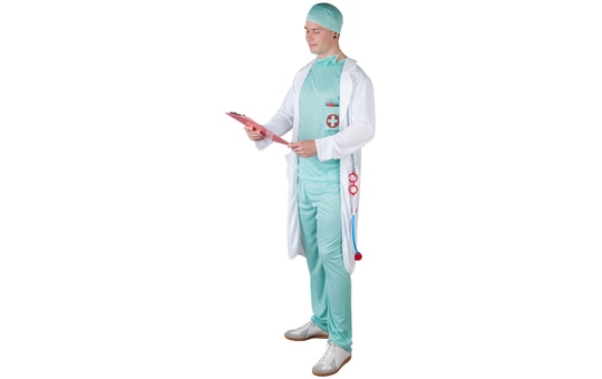 Kostüm - Arzt - für Erwachsene - 5-teilig - verschiedene Größen 
