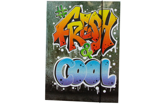 Gummizugmappe DIN A3 - Graffiti Fresh & Cool 
