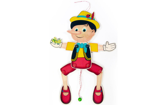Hampelmann - Pinocchio - aus Holz 