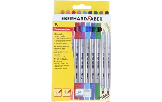 Eberhard Faber 10 Doppelfasermaler 