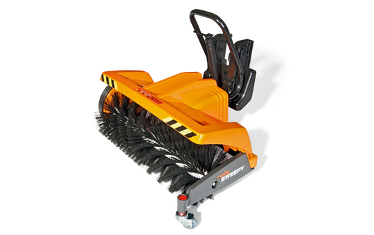 Anbaukehrmaschine für Trettraktor - rollySweepy - orange 