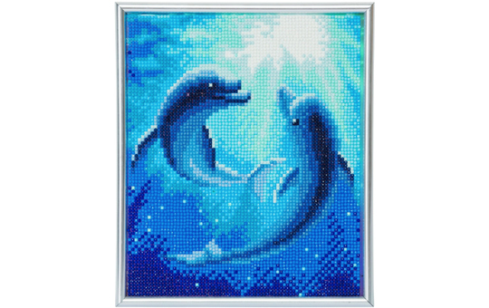 Crystal Art - Kristallbild - Delfine 