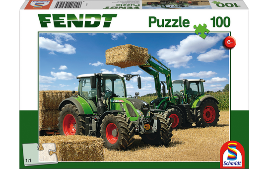Puzzle - Fendt - 724 Vario, 716 Vario mit Frontlader Cargo 4x85 - 100 Teile 
