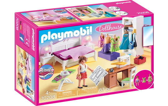 PLAYMOBIL® Dollhouse 70208 - Schlafzimmer mit Nähecke 