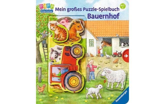 Mein großes Puzzle-Spielbuch - Bauernhof - 10 Teile 