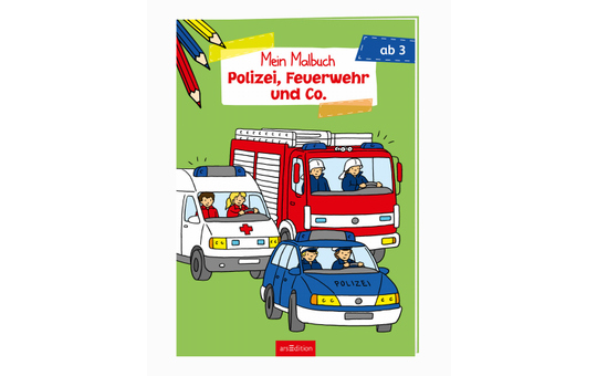 Mein Malbuch - Polizei, Feuerwehr und Co.  