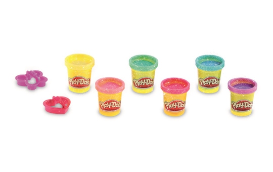 Play-Doh Glitzerknete - 6 Farben 