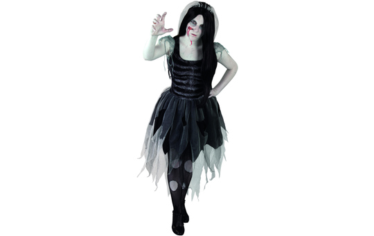 Kostüm - Zombielady - für Erwachsene - 2-teilig - Größe 40