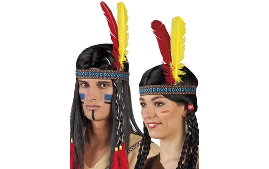 Stirnband - Indianer - für Erwachsene 