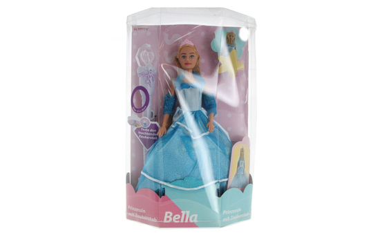 Besttoy - Modepuppe - Prinzessin Bella mit Zauberstab - blau 