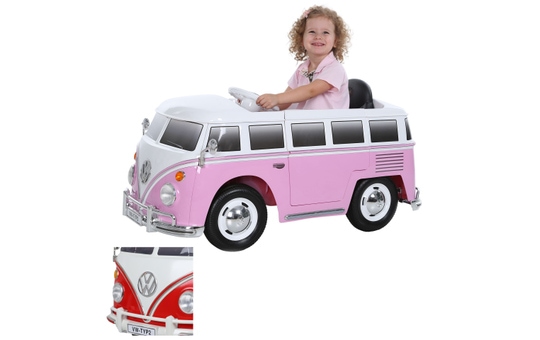 Kinder-Elektrofahrzeug - VW T1 Bus - mit RC - verschiedene Farben 