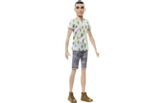 Barbie Fashionistas Puppe Ken in Shirt mit Kakteen