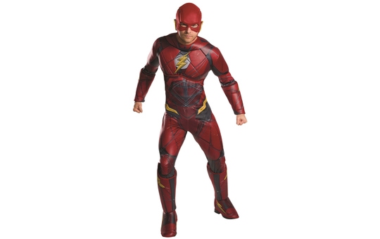 The Flash Kostüm für Erwachsene - DC Justice League - 2-teilig - verschiedene Größen 