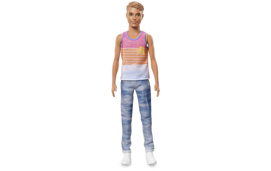 Barbie Fashionistas Puppe Ken mit Streifenshirt und Sonnenbrille