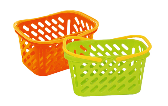 Einkaufskorb für Kinder grün oder orange 