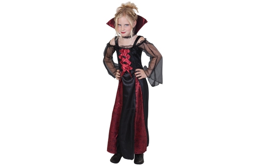 Kostüm - Vampirmädchen, für Kinder - 2-teilig 