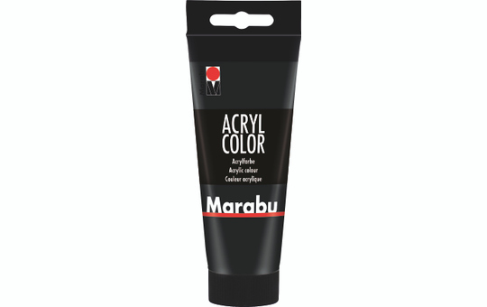 Marabu - Acryl Farbe - Schwarz - 1 Tube á 100 ml 