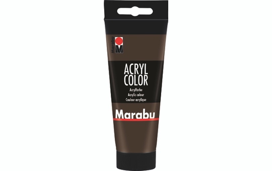 Marabu - Acryl Farbe - Dunkelbraun - 1 Tube á 100 ml 