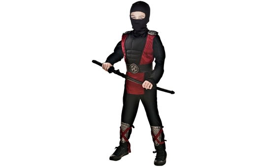 Kostüm - Ninja - für Kinder - 3-teilig - verschiedene Größen 