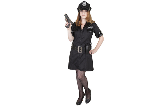 Kostüm - Polizistin - für Erwachsene - 2-teilig - Größe 36/38