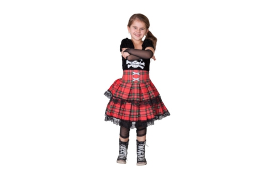 Kostüm - Punk Girl - für Kinder und Jugendliche - 5-teilig 