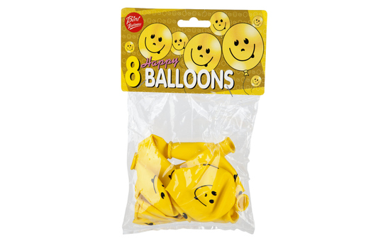 Luftballons - Smiley - 8 Stück 
