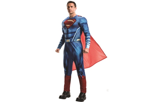 Superman Kostüm für Erwachsene - DC Justice League - verschiedene Größen 