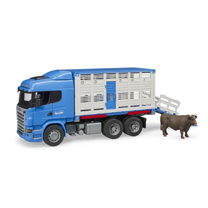Bruder Ersatzteil Laderampe blau für Scania Tiertransporter 03549 43555 
